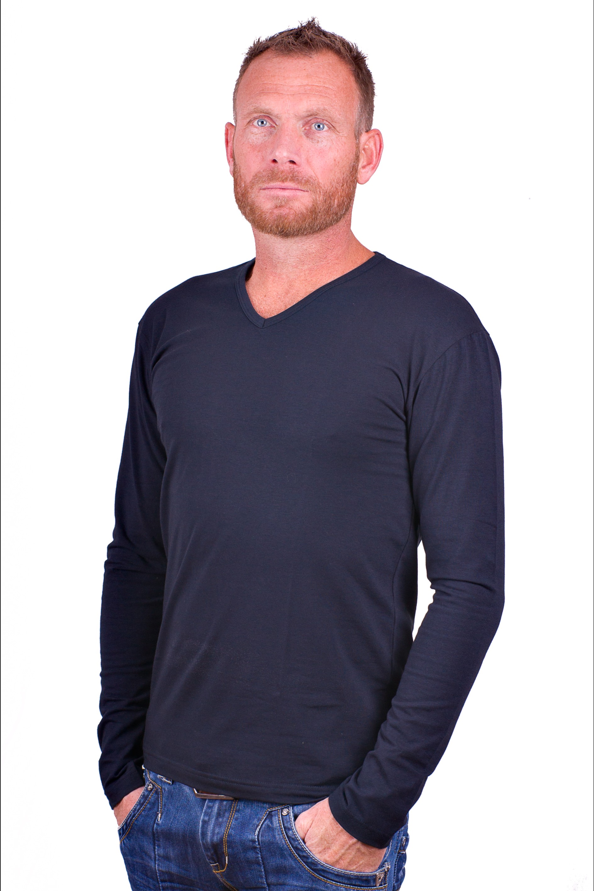 Misverstand vooroordeel doolhof Alan Red t-shirt Model Oslo (Longsleeve) Blue