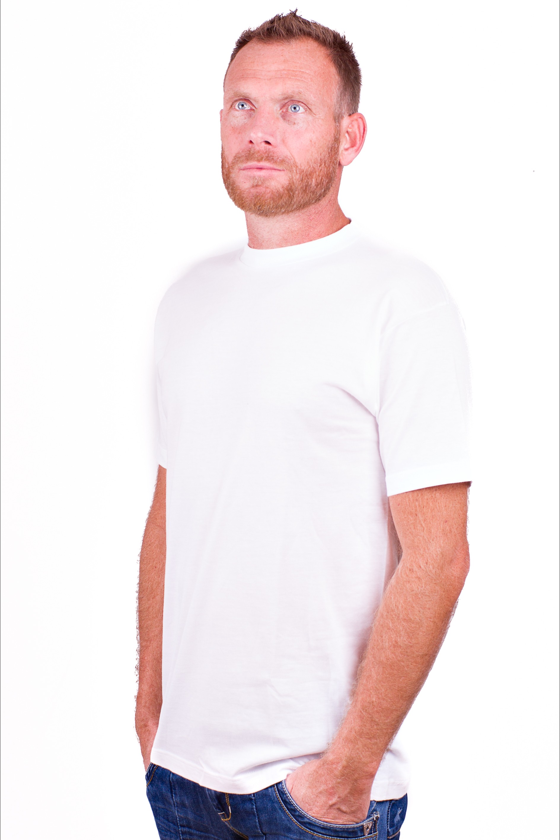 zeemijl Integreren Perceptie Alan Red T-Shirt Virginia White ( extra long) ( two - pack )
