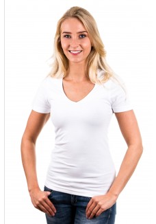  Garage T-Shirt Ladies V-Neck White
